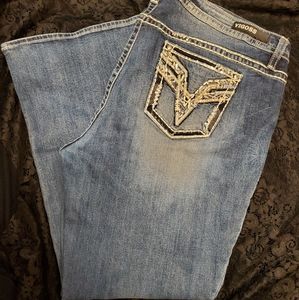 VIGOSS PLUS🌌 EMBELLISHED BOOT CUT JEANS